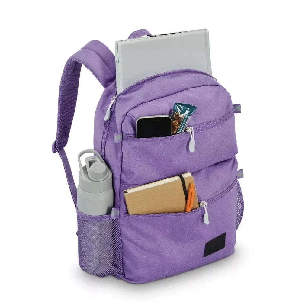 High Sierra Everclass Backpack Purple School Travel Laptop Bookbag New
